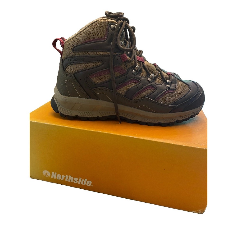 NEW Northside Croswell Mid WP Women 7 Brown Wine Waterproof Hiking Boots NIB